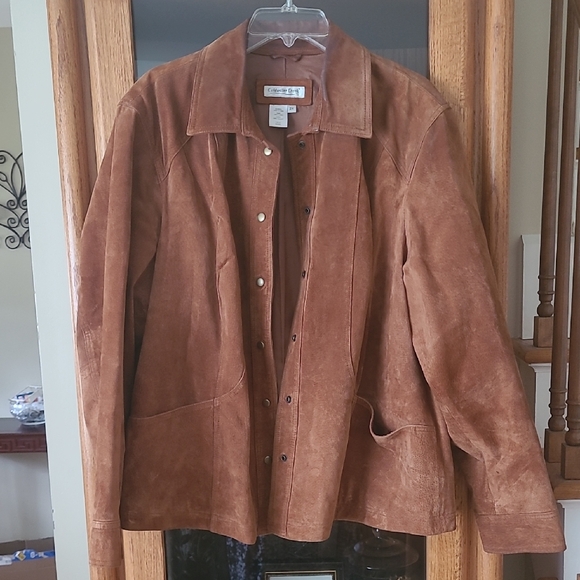 Coldwater Creek Tan Suede Jacket - Picture 1 of 3